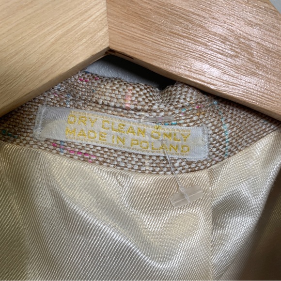 Mens Tan Blazer Jacket Size 41R - Picture 10 of 14